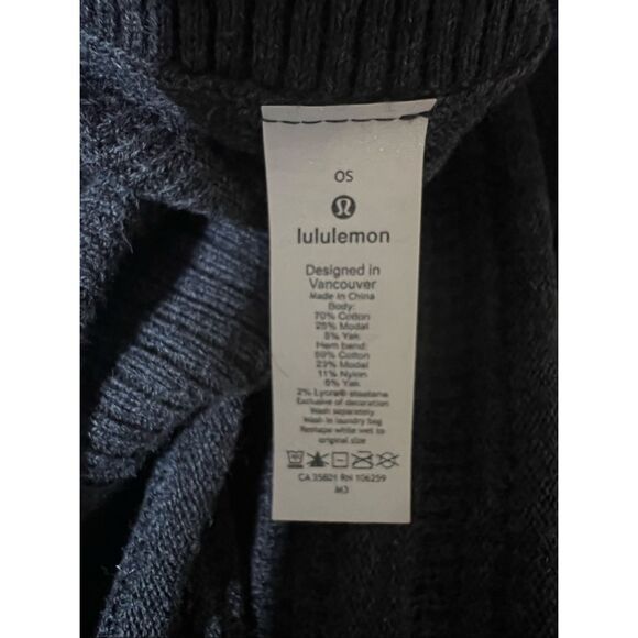 Lululemon Forward Flow Poncho in Heathered Black OS - Picture 8 of 8
